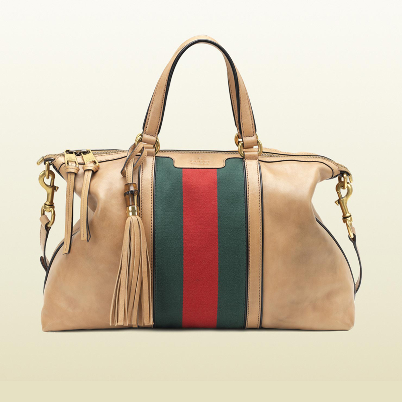 2013 Gucci rania leather top handle bag