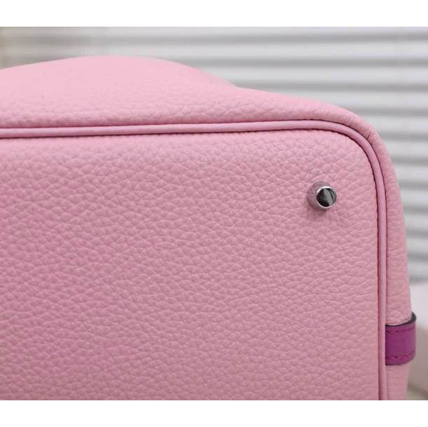 2015 Hermes Picotin Lock MM Bag in Clemence Leather H8616 Pink&Purple