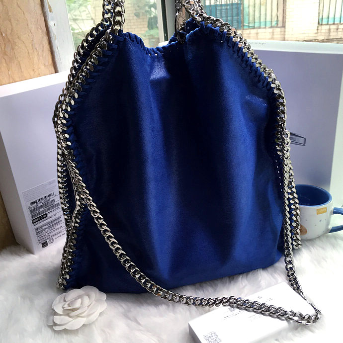 2016 Stella mccartney Suede Leather shoulder Bag A809 Blue