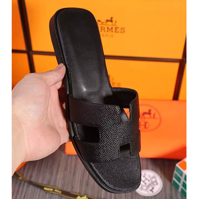2016 hermes new arrivals women Flats Slippers in Calfskin leather