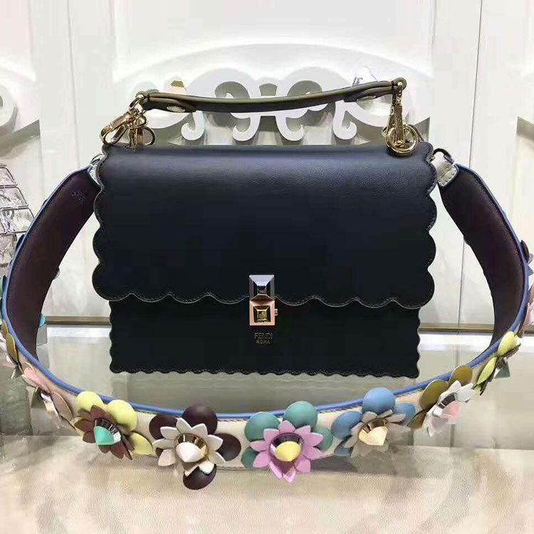 2017 Fendi KAN I handbag in Original calfskin leather 8BT3961