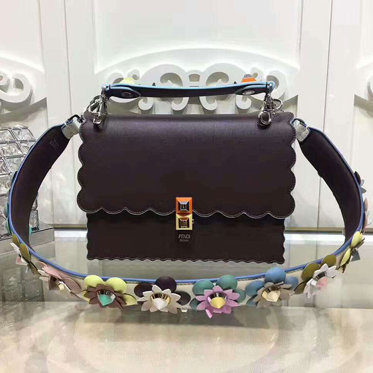 2017 Fendi KAN I handbag in Original calfskin leather 8BT3961