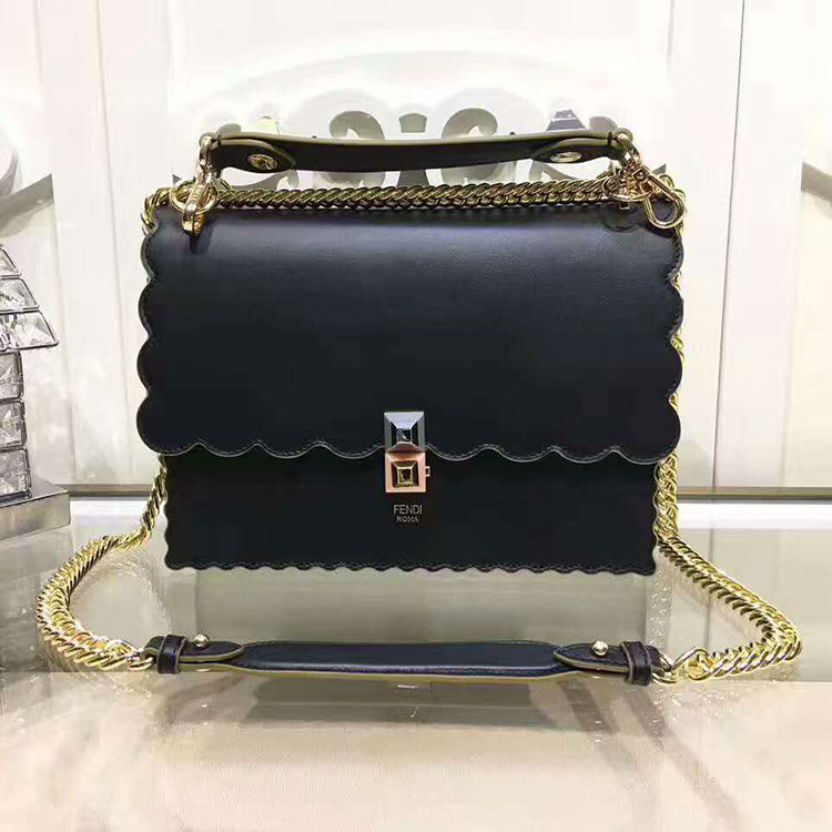 2017 Fendi KAN I handbag in Original calfskin leather 8BT3961