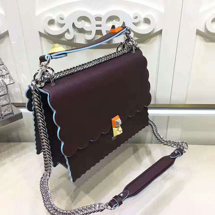 2017 Fendi KAN I handbag in Original calfskin leather 8BT3961