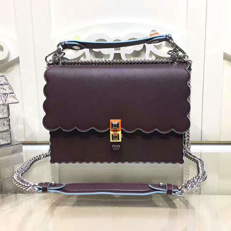 2017 Fendi KAN I handbag in Original calfskin leather 8BT3961