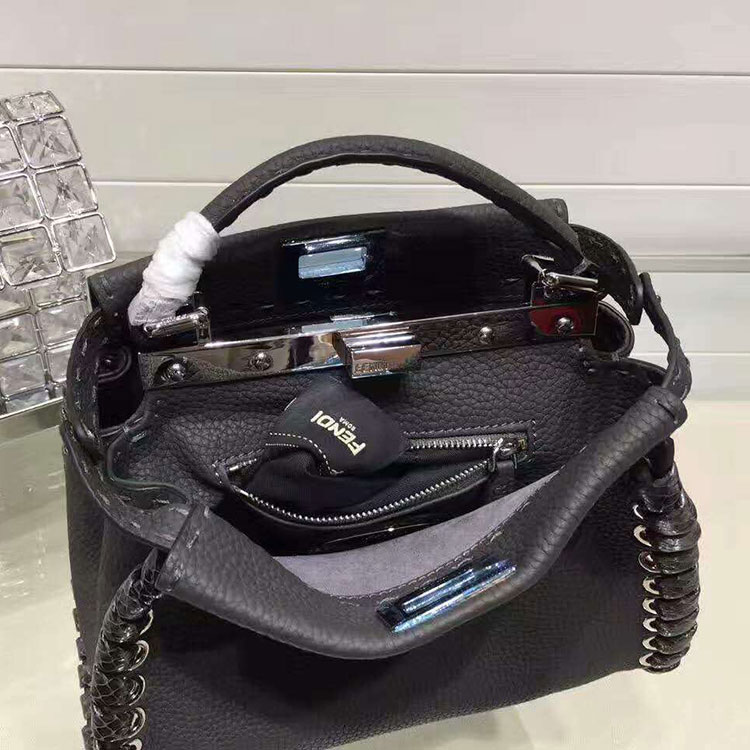 2017 Fendi MINI PEEKABOO handbag in Original calfskin leather 2447