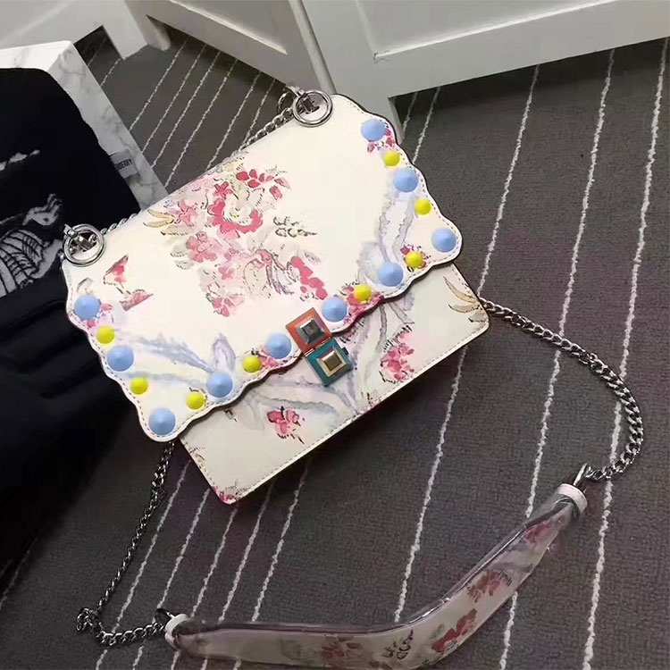 2017 Fendi SMALL KAN I bag in calfskin leather 6202388