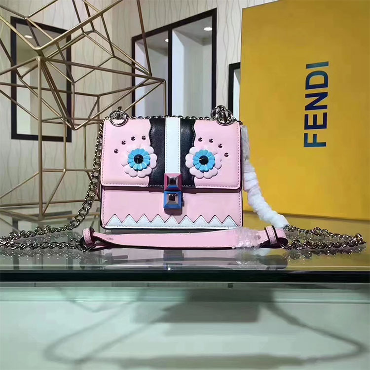 2017 Fendi SMALL KAN I bag in calfskin leather 8M03819