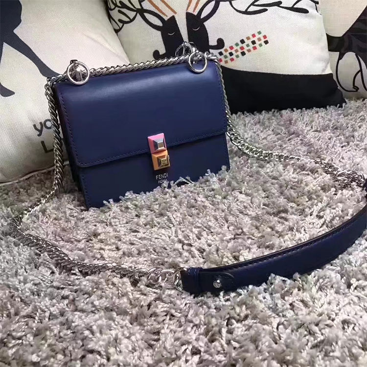 2017 Fendi SMALL KAN I bag in original calfskin leather 8M0381