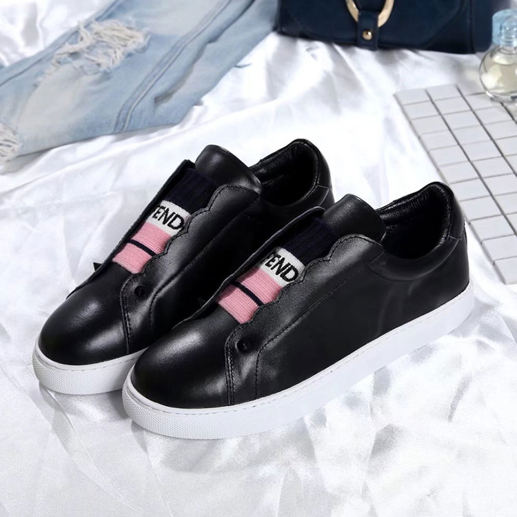 2017 Fendi women Sneakers shoes in Calfskin leather