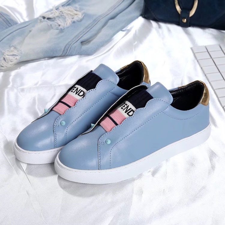 2017 Fendi women Sneakers shoes in Calfskin leather