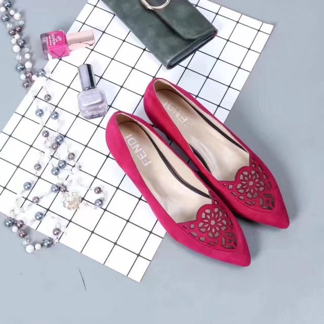 2017 Fendi women shoes in Nubuck Leather