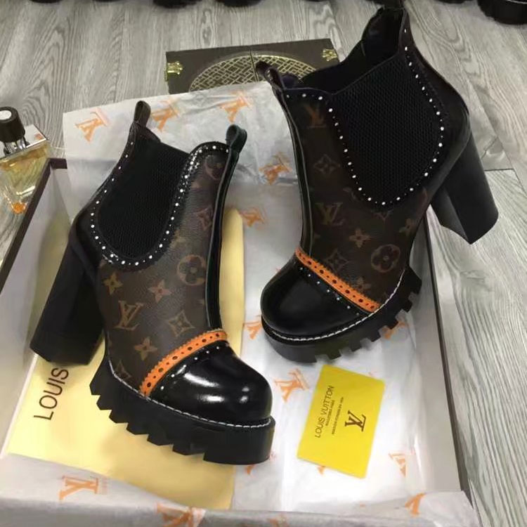 2017 Louis vitton women BOOT 9.5cm Heel