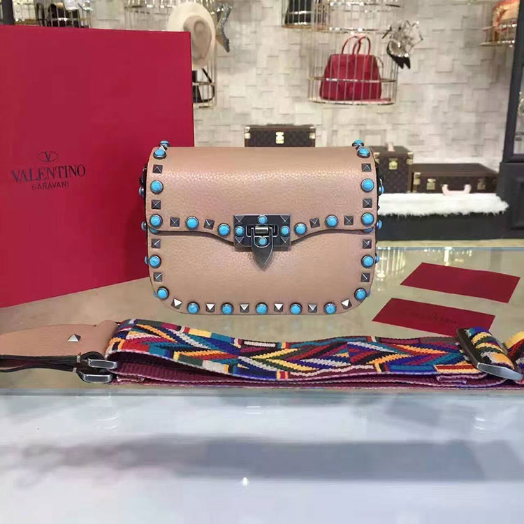 2017 Valentino GUITAR ROCKSTUD ROLLING CROSS SMALL BAG 0936M