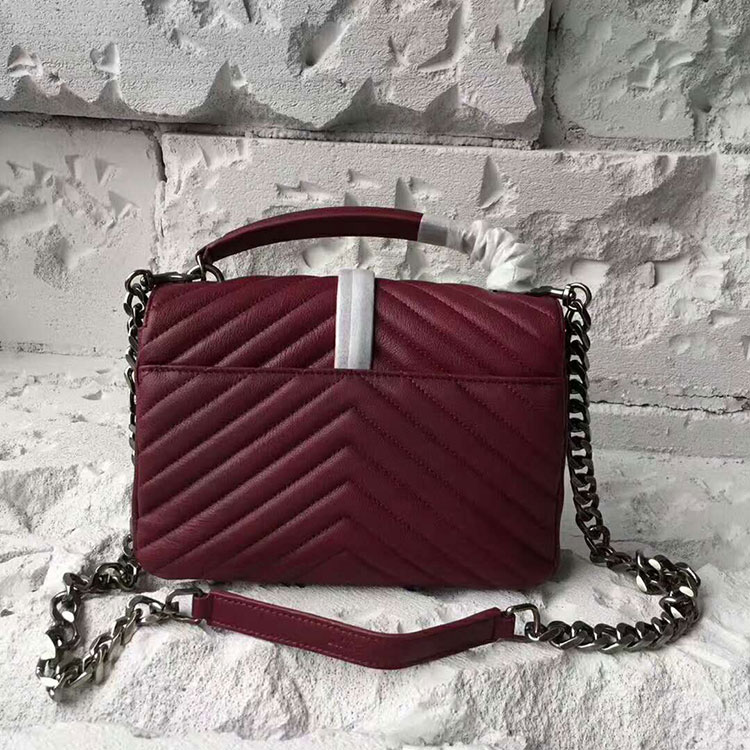 2017 YSL Saint Laurent LARGE COLLEGE BAG IN Original LEATHER