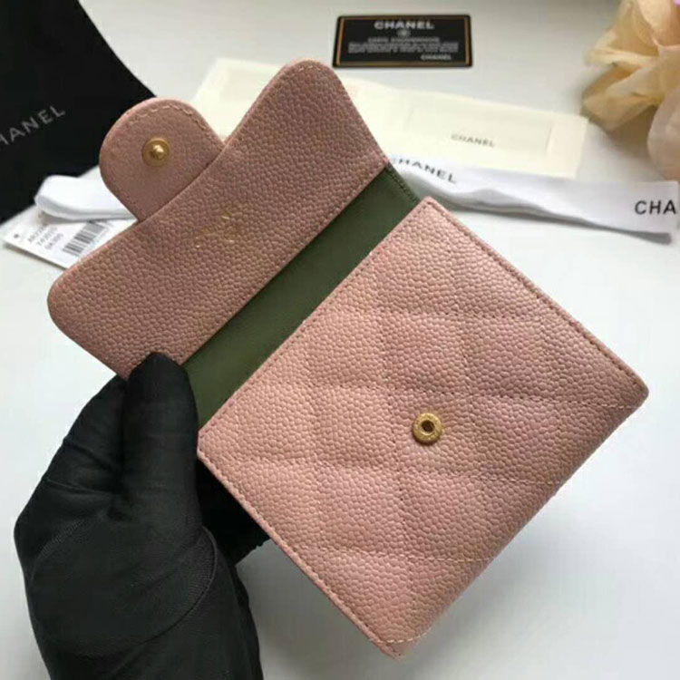 2018 Chanel Matelasse Tri-Fold Wallet