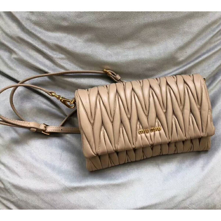 2018 MiuMiu MATELASSE LEATHER MINI BAG