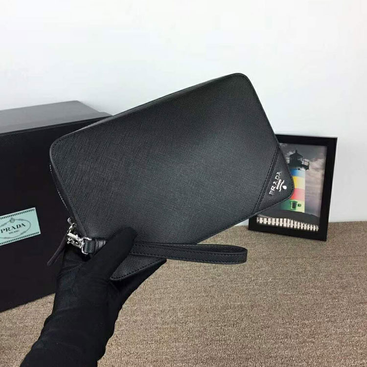 2018 Prada saffiano leather men bag 2VF017