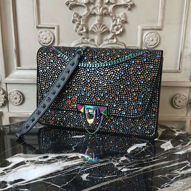 2018 VALENTINO DEMILUNE SMALL CROSS BODY BAG