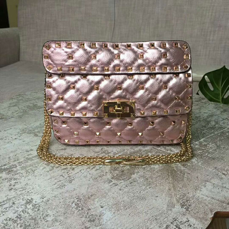 2018 VALENTINO FREE ROCKSTUD SPIKE SMALL CHAIN BAG