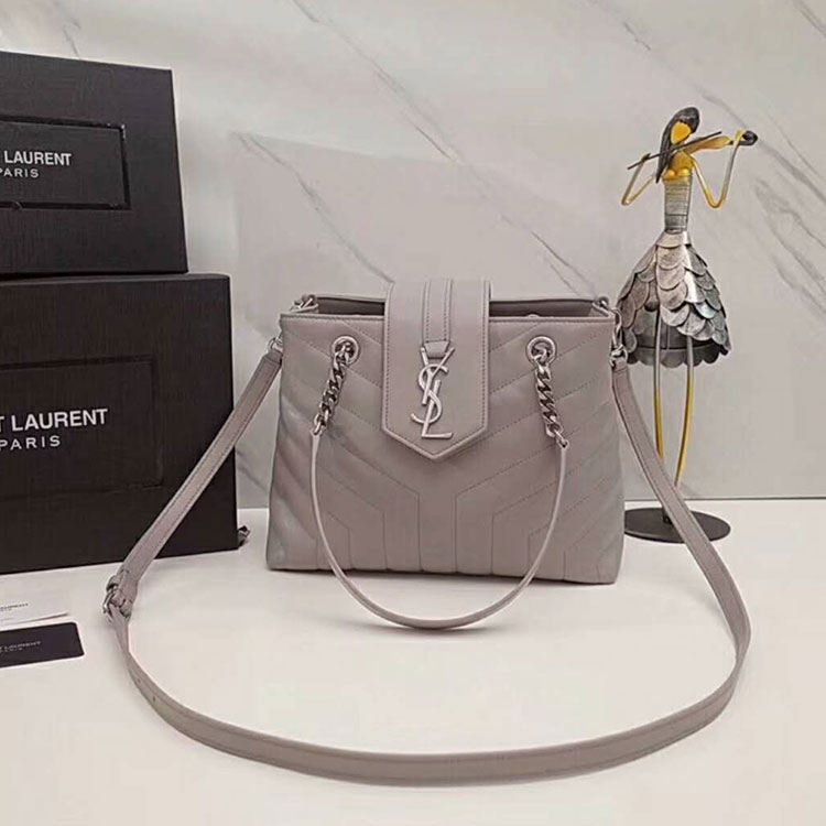 2019 SAINT LAURENT LOULOU SMALL SHOPPING BAG IN MATELASSE Y LEATHER