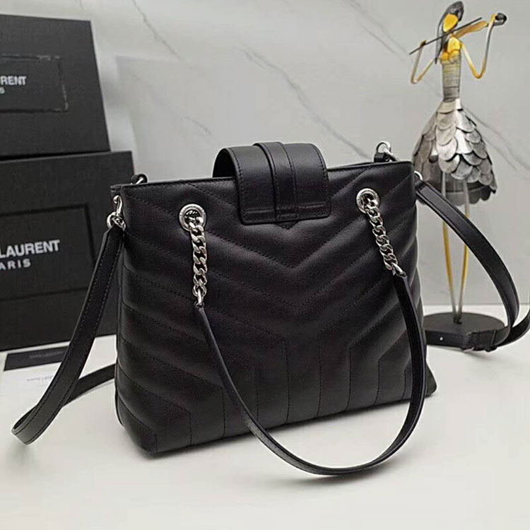 2019 SAINT LAURENT LOULOU SMALL SHOPPING BAG IN MATELASSE Y LEATHER