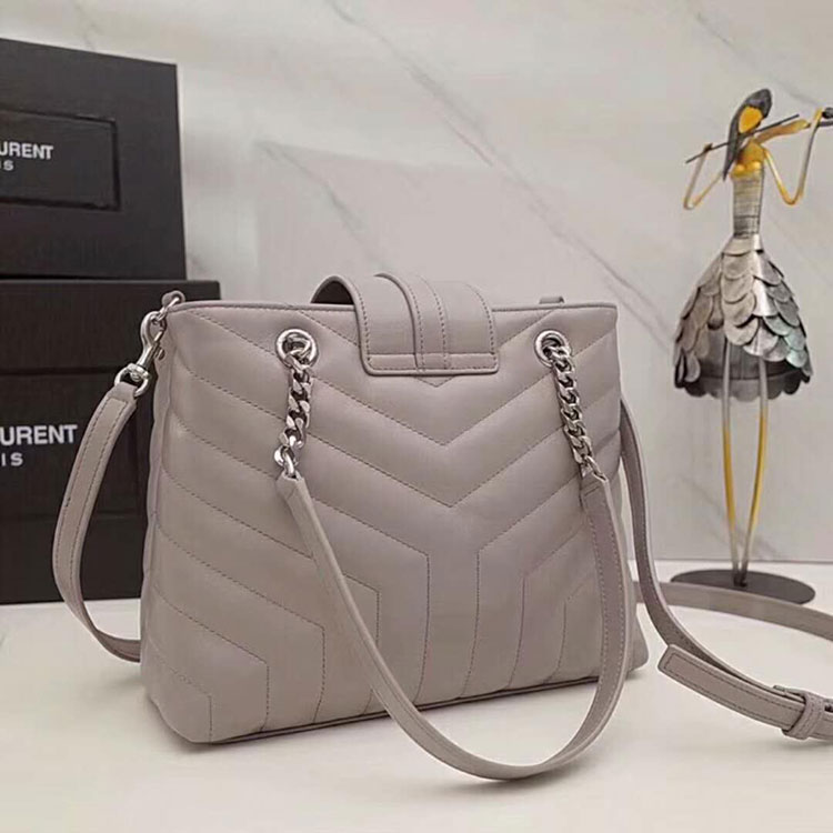 2019 SAINT LAURENT LOULOU SMALL SHOPPING BAG IN MATELASSE Y LEATHER