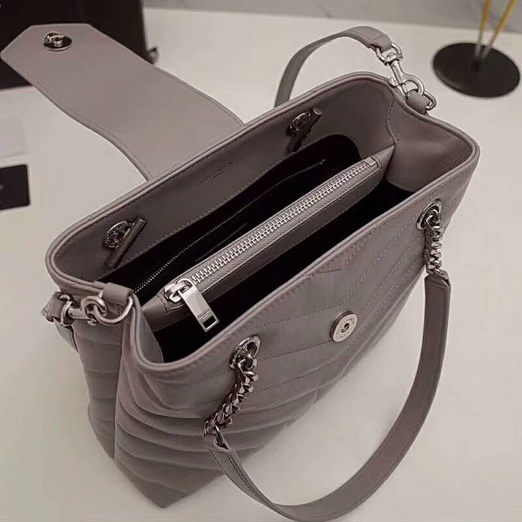2019 SAINT LAURENT LOULOU SMALL SHOPPING BAG IN MATELASSE Y LEATHER