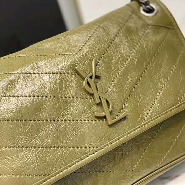 2020 SAINT LAURENT NIKI MEDIUM IN CRINKLED VINTAGE LEATHER