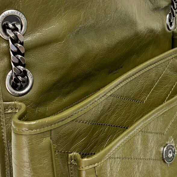 2020 SAINT LAURENT NIKI MEDIUM IN CRINKLED VINTAGE LEATHER