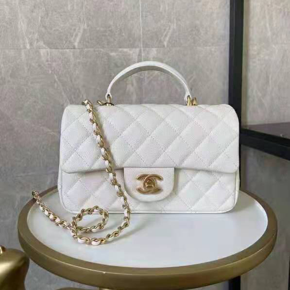 2021 Chanel Mini Flap Bag with Top Handle