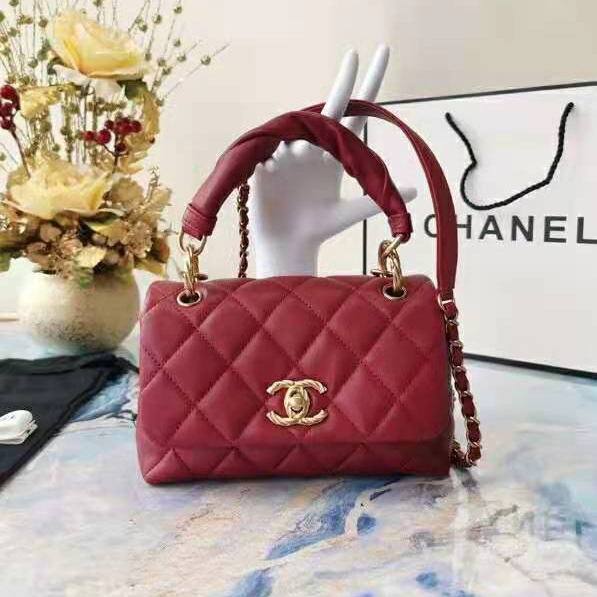 2021 Chanel flap bag with top handle