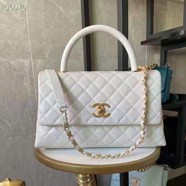 2021 Chanel large flap bag with top handle