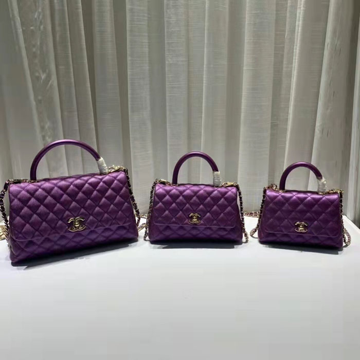 2021 Chanel large flap bag with top handle