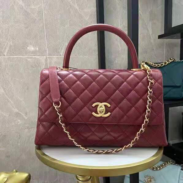2021 Chanel large flap bag with top handle