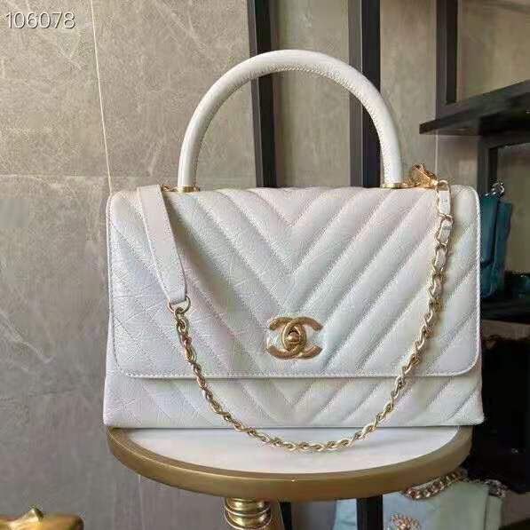 2021 Chanel large flap bag with top handle
