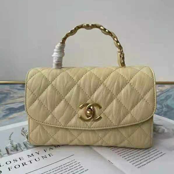 2021 Chanel mini flap bag with top handle