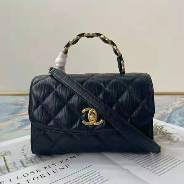 2021 Chanel mini flap bag with top handle