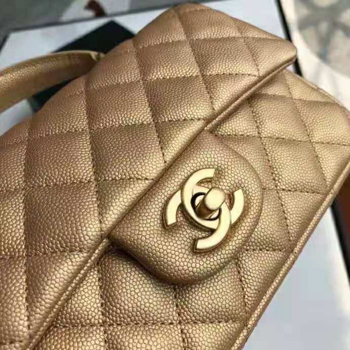 2021 Chanel mini flap bag with top handle