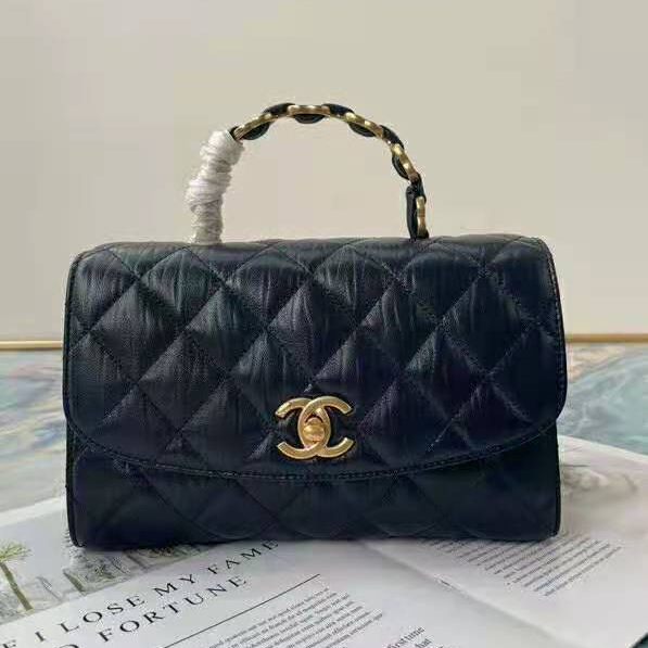 2021 Chanel small flap bag with top handle