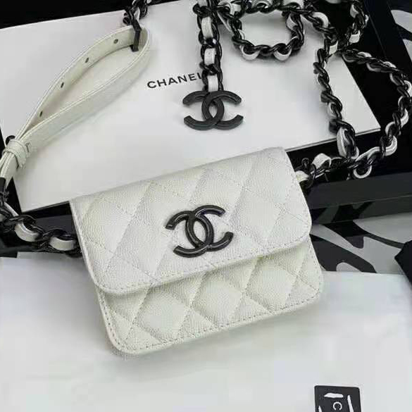 2021 chanel belt flap card holder