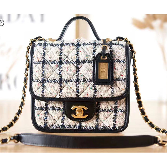 2022 Chanel SMALL FLAP BAG WITH TOP HANDLE
