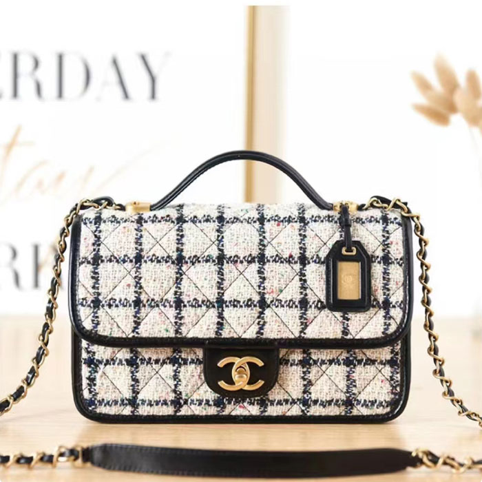 2022 Chanel SMALL FLAP BAG WITH TOP HANDLE