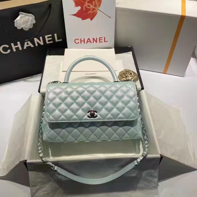 2022 Chanel large flap bag with top handle