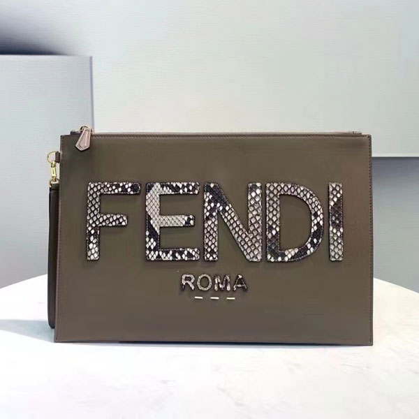 2022 Fendi Large Flat Pouch