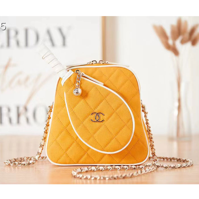 2022 chanel tennis racket bag