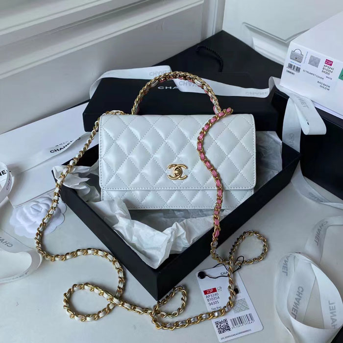 2023 Chanel MINI FLAP BAG WITH TOP HANDLE