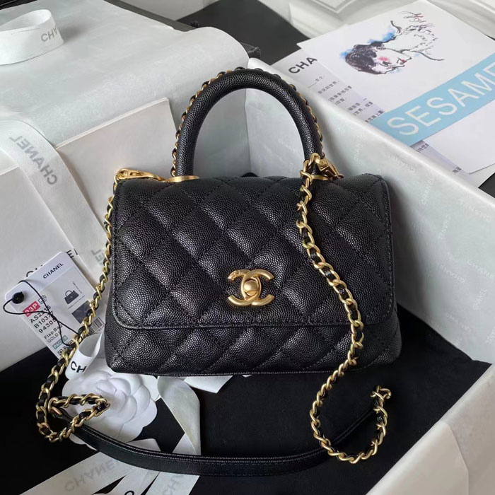 2023 Chanel MINI FLAP BAG WITH TOP HANDLE