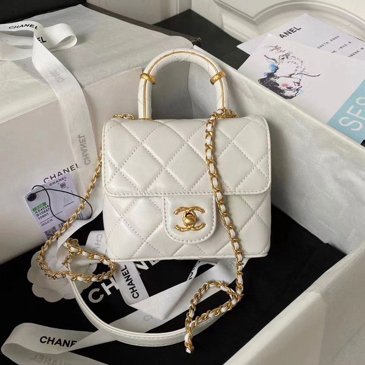 2023 Chanel MINI FLAP BAG WITH TOP HANDLE