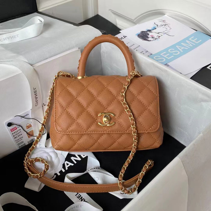 2023 Chanel MINI FLAP BAG WITH TOP HANDLE